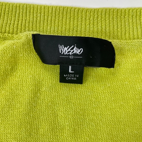 Mossimo Neon Green Top Blouse Shirt ((size Large)) - Picture 6 of 7